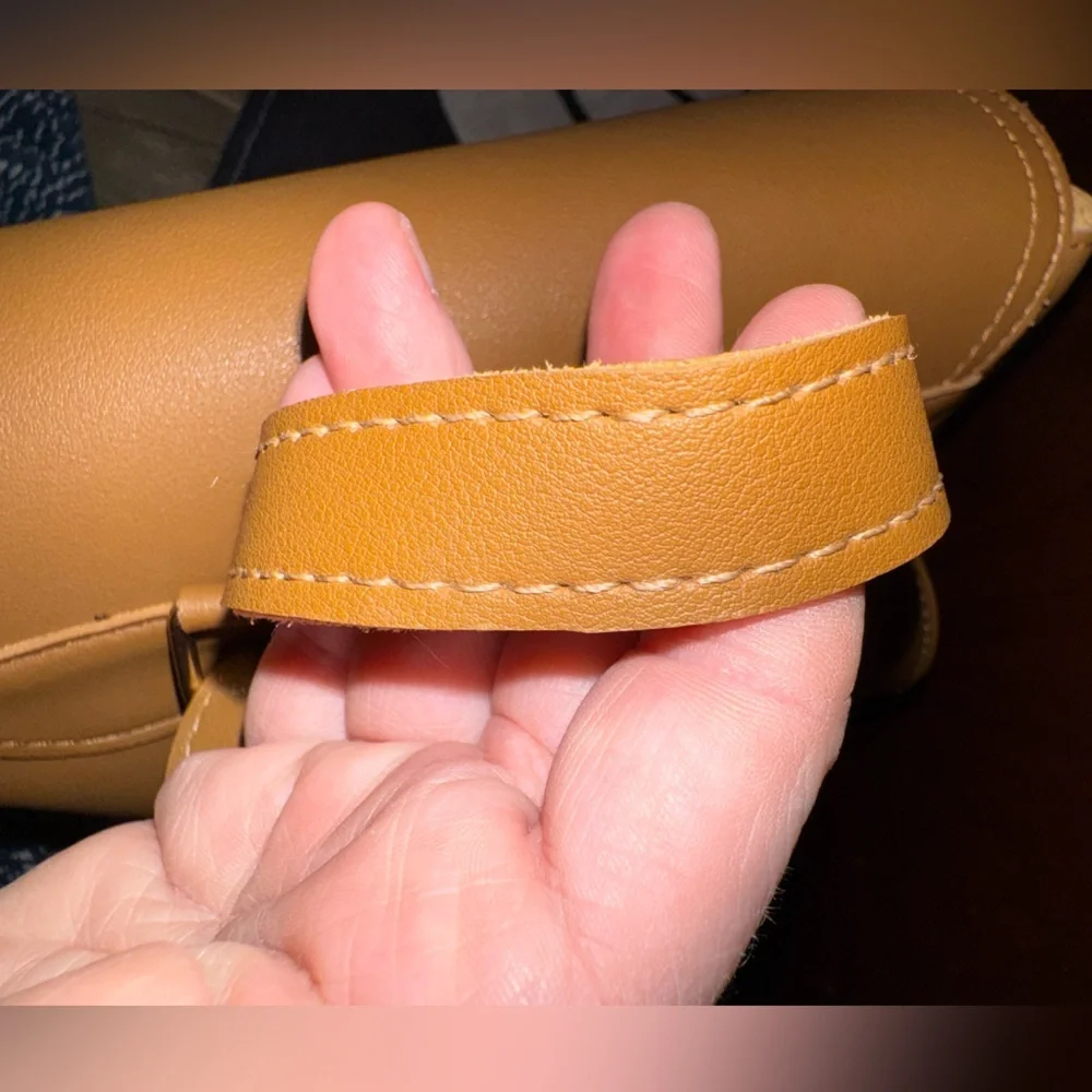 GORGEOUS CAMEL COLOR MINI BACKPACK WITH CONVERTIBLE STRAPS AND ACCENT TASSELS